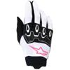 blanc/rose/noir - ALPINESTARS Gants cross STELLA FULL BORE V2