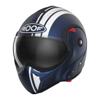 Dark Blue - Blanc Mat - ROOF Casque RO9 BOXXER 2 STRIPES