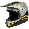 gris/noir/jaune - FLY Casque cross YOUTH KINETIC DRIP