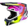 jaune/rose/bleu nuit/blanc - SHOT Casque cross LITE RACING