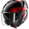 black chrome red glossy - SHARK Casque OXO MEKARIUM glossy