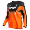 orange/noir - SHOT Maillot Cross Draw Clash
