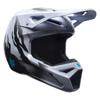blanc/noir/turquoise - FOX Casque Cross V1 Clutch