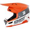 orange/gris/blanc - SHOT Casque cross FURIOUS LEAGUE