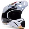 blanc/noir - FOX Casque cross V1 HELLO FUTURE
