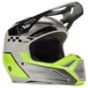 gris/jaune fluo/noir - FOX Casque cross V1 COLLECT JUNIOR