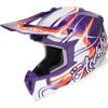 blanc/violet/orange - ACERBIS Casque cross LINEAR