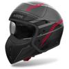 noir/gris/rouge mat - AIROH Casque modulaire J 110 SLIM