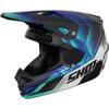 bleu/noir/blanc - SHOT Casque cross SPEED OLYMP