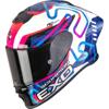 blanc-bleu-rose - SCORPION Casque EXO-R1 EVO II AIR CORNERING