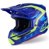 bleu/jaune fluo - ALPINESTARS Casque cross SUPERTECH SM7 DEED