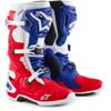 rouge/blanc/bleu - ALPINESTARS Bottes cross TECH 10