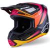 noir/jaune/rose - ALPINESTARS Casque cross SUPERTECH SM7 RISE