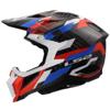 WHITE BLUE RED - LS2 Casque cross MX703 X-FORCE CARBONE PHANTOM