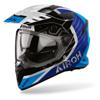 bleu/noir/blanc - AIROH Casque Crossover Badx-X Cube