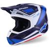 bleu/blanc - ALPINESTARS Casque cross SUPERTECH SM7 RISE