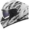 Gloss White Grey - LS2 Casque FF818 STORM III KAOS