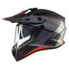 gris/noir/orange - MTHELMET Casque crossover TRACK SV ARIES B1