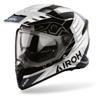 noir/blanc/gris - AIROH Casque Crossover Badx-X Cube