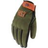 KAKI-ORANGE-NOIR - HELSTONS Gants BOLT ETE Tissu-Cuir