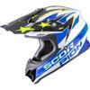 blanc-bleu-jaune - SCORPION Casque cross VX-16 EVO AIR PATRIOT