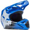 bleu/blanc/noir - FOX Casque cross V1 SHIELD JUNIOR