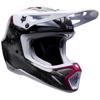 blanc/noir/bordeaux - FOX Casque cross V3 RS TACTILE