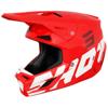 rouge/blanc - SHOT Casque Cross Speed Heavy