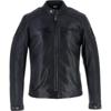 NOIR - HELSTONS Blouson CLUB MAN Cuir