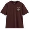 marron/blanc - ALPINESTARS Tee-Shirt Post Oversized