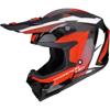Noir-Blanc-Rouge - SCORPION Casque Cross Smx-10 Speed