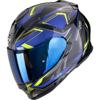 noir-bleu-jaune fluo - SCORPION Casque EXO-491 ZUMO