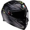 noir/jaune fluo - AGV Casque K3 E2206 MPLK SYTH MATT