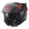 BLACK GREY RED - LS2 Casque FF910 ADVANT II GLIDE