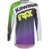 vert/blanc/noir/violet/jaune - FOX Maillot cross 180 KAWASAKI