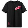 noir/rose - ALPINESTARS Tee-shirt SHADED CSF