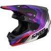 violet/rouge/noir/blanc - SHOT Casque cross SPEED OLYMP