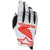 blanc/rouge/noir - ALPINESTARS Gants Cross Honda Radar