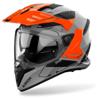 gris/noir/orange - AIROH Casque Crossover Bandit Tune