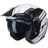 noir/blanc - KENNY Casque trial MILES GRAPHIC
