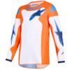 blanc/orange/bleu - ALPINESTARS Maillot cross YOUTH FLUID GRID