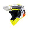 jaune fluo/blanc/noir - PULL-IN Casque cross RACE