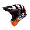 orange/noir/blanc - PULL-IN Casque cross TRASH