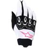 blanc/noir/violet - ALPINESTARS Gants cross STELLA FULL BORE V2