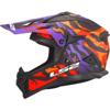Matt Purple Orange - LS2 Casque cross MX708 FAST II GROTESK
