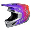 gris/violet/rouge matte - SHOT Casque Cross Speed Side