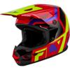 rouge/jaune/violet - FLY Casque Cross Youth Kinetic Scrap