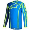 bleu/jaune fluo - ALPINESTARS Maillot cross FLUID APEX