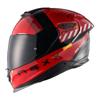 rouge/noir - NEXX Casque Y.100R FADE