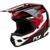rouge/noir/blanc - FLY Casque Cross Kinetic Sync